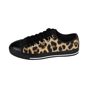 Leopard Sneakers - Men's Casual Shoes, Animal Print Sneekers, Fashionable Trainers, Urban Jungle Footwear, Stylish Leopard Athletic Sneakers image 5