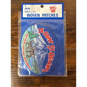 Vintage Mount St Helens National Volcanic Monument Iron On Patch Smith-Western