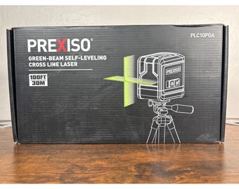 Prexiso Green Beam selbstnivellierender Kreuzlinienlaser 100ft 30m Plc10PGA NEU