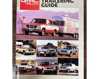 1988 GMC Truck Trailering Guide Brochure Suburban Jimmy Sierra Safari S-15 80s