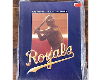 1983 Kansas City Royals Yearbook Vintage MLB Baseball Miller High Life Ad