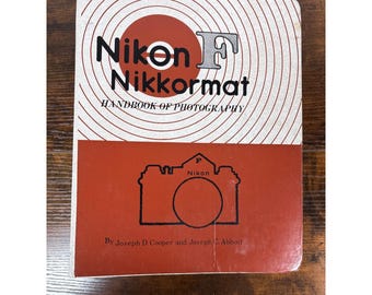 Vintage 1968 Canon F Nikkormat Handbook of Photography Handbuch Cooper Abbott