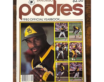 Vintage 1980 San Diego Padres Official Yearbook Ozzie Smith MLB Baseball Program