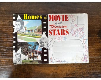 Vintage Häuser von Film- und Fernsehstars Postkarten-Booklet Marilyn Monroe MCM