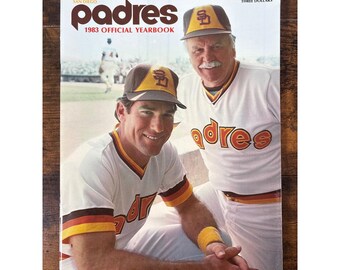 Vintage 1983 San Diego Padres Official Yearbook Steve Garvey Dick Williams MLB