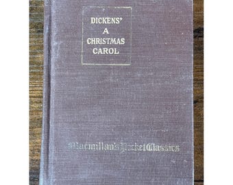 Charles Dickens A Christmas Carol Macmillan Pocket Classics Antique Hardcover