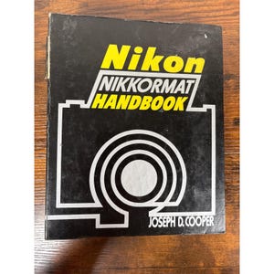 Neon Nikkormat Handbook Joseph D Cooper Amphoto Vintage Kamera Anleitung Binder