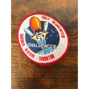 Vintage NASA Space Shuttle Challenger STS-8 Mission Patch Truly Bluford 1983 Red