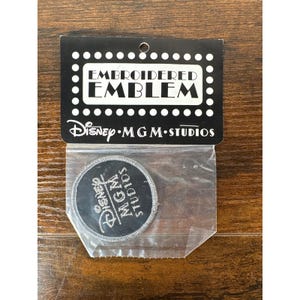 Vintage 1987 Disney MGM Studios Embroidered Emblem Patch New In Package Black