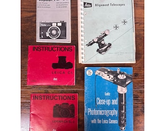 Vintage Leica Leitz Rollei Kamera Handbücher Leicaflex SL2 CL XF35 Alignment Guide