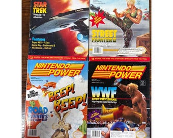 Nintendo Power Magazine Lot 4 Issues Vol 29 35 38 43 Street Fighter Hulk Hogan