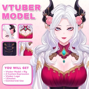 CUSTOM Vtuber Model for commercial use | Live 2D Vtuber Model | Vtuber Design | Vtuber Assets | Pngtuber | Anime Character | Vtuber Rigging
