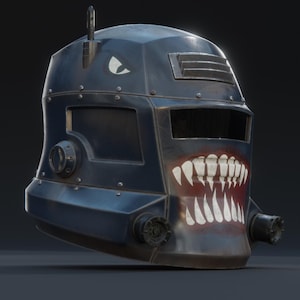 Dieselpunk Gas Mask Helmet: Star Wars Inspired Cosplay STL File for 3D Printing