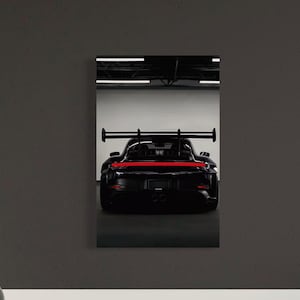 Sports Car Neon Wall Art, Custom LED Car Poster, Backlit Garage Decor, Racing Car Sign for Man Cave, Gift for Car Enthusiasts