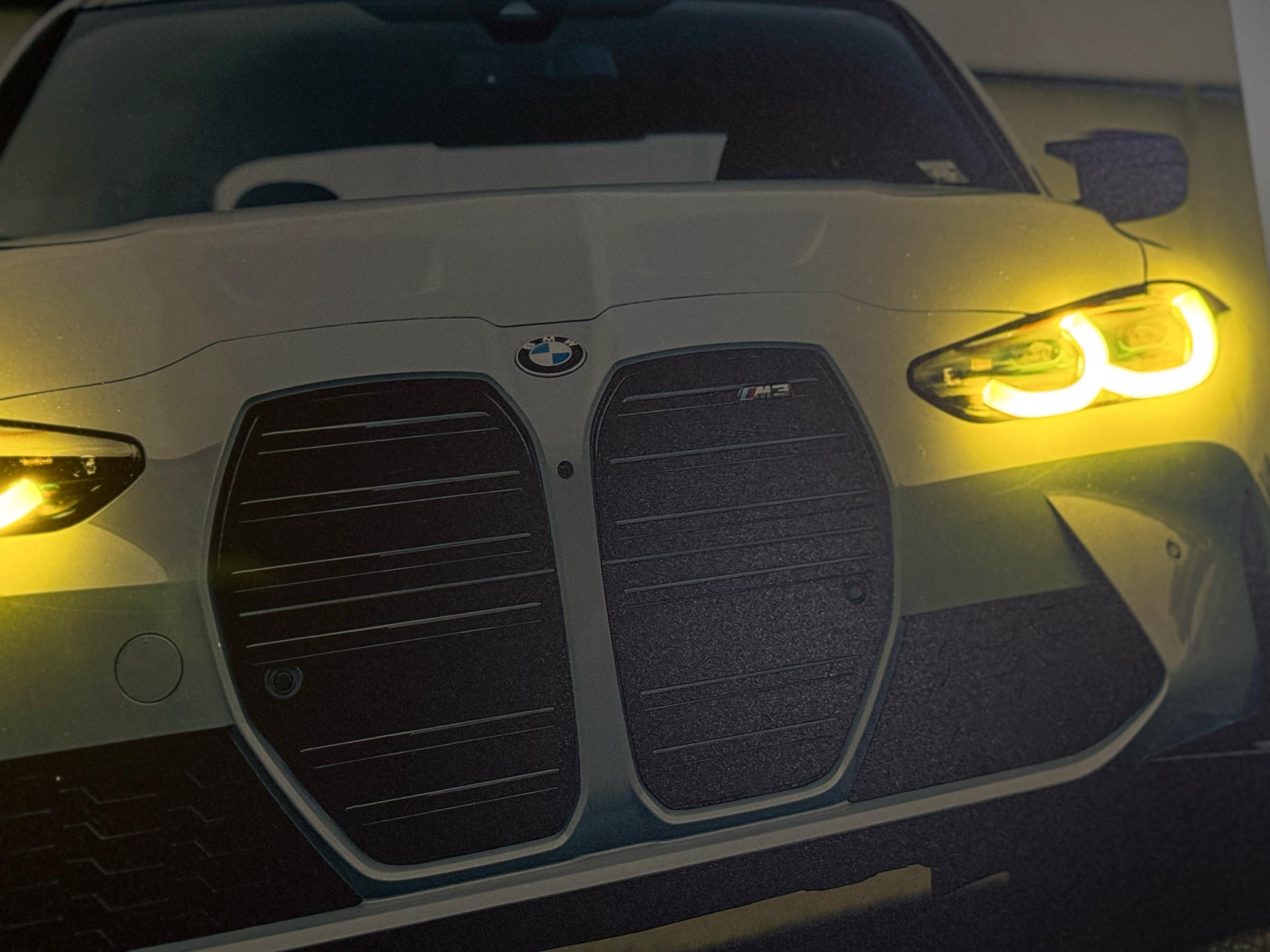 Automotive Neon Lights Custom Led Car Poster Pvc Car Print Car Neon