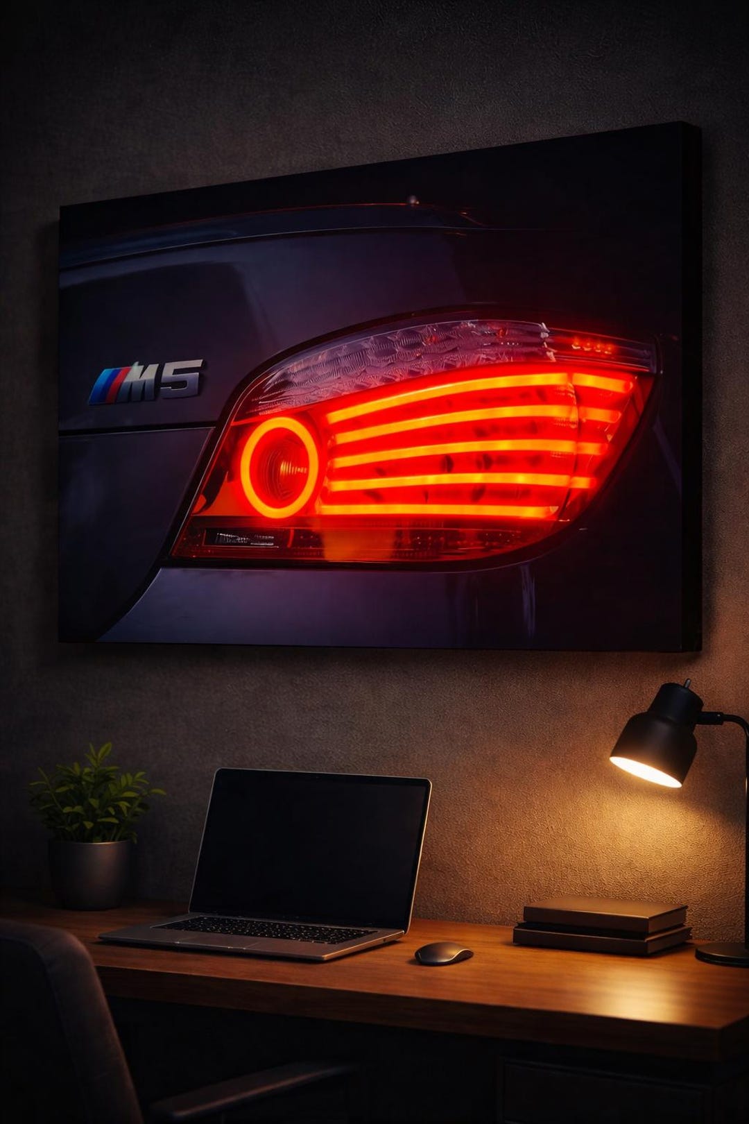 Supercar Neon Poster With LED Frame, Backlit Car Wall Art With Glowing ...