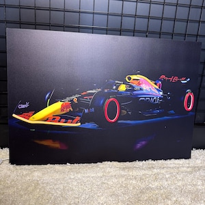 NNeon Formula 1 Racing Poster | LED Wall Art for Garage & Office | Speed-Themed Car Decor Gift