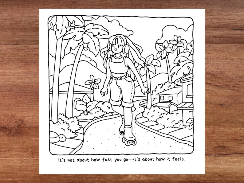 Chill Girls Coloring Book, Cute and Cozy Digital Coloring Pages ...