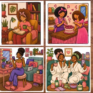 black girls moments coloring pages celebrating beauty confidence friendship and self love coloring book featuring black girls in cozy happy and inspiring scenes relaxing coloring experience simple bold illustrations creativity and relaxation