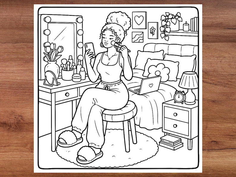 black girls moments coloring book empowering coloring pages featuring beautiful black girls friendship fashion self care and inspiring daily moments relaxing coloring experience bold easy line art beginner friendly mindfulness coloring fun