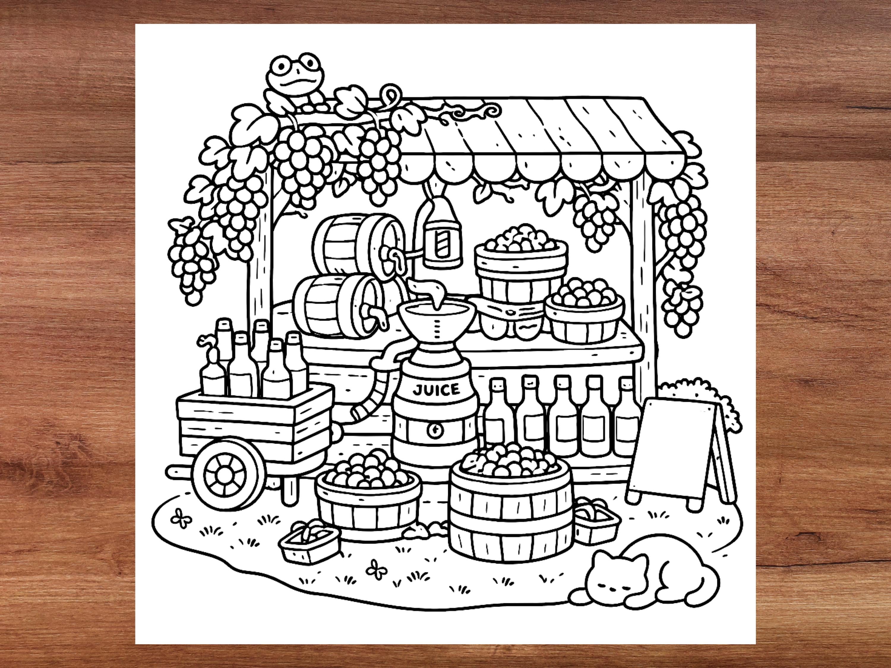 Cozy Corner Coloring Book Cute Easy Coloring Pages for Adults Relaxing ...