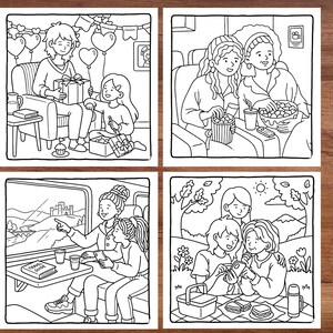 moms love coloring pages touching family coloring book loving mothers nurturing children heartfelt relationships and beautiful everyday moments stress relief coloring activity creative mindfulness and relaxation