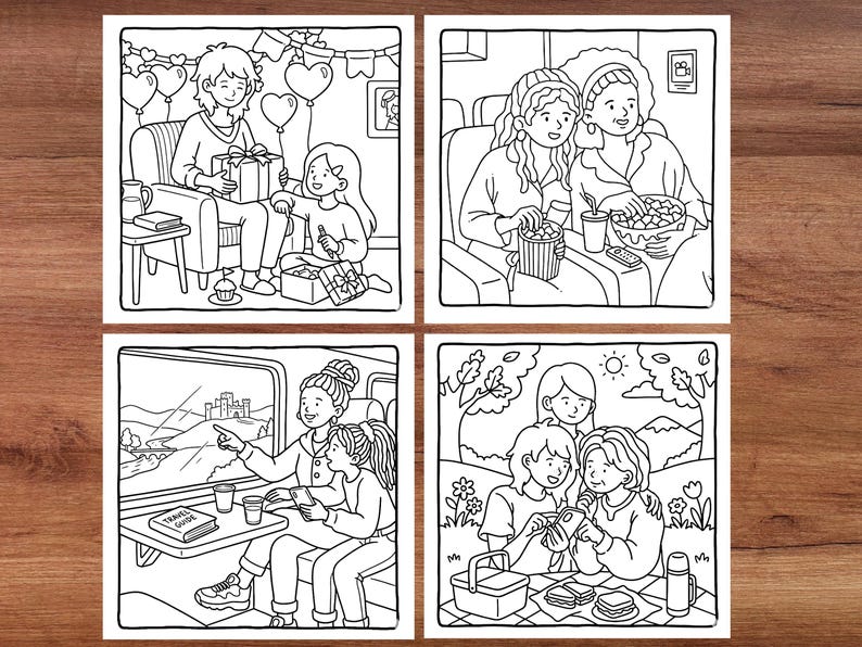 moms love coloring pages touching family coloring book loving mothers nurturing children heartfelt relationships and beautiful everyday moments stress relief coloring activity creative mindfulness and relaxation