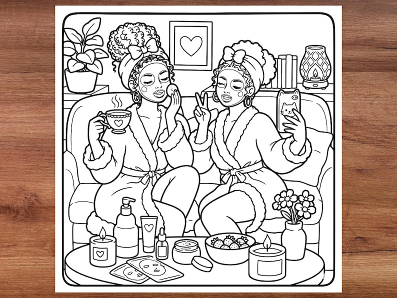 black girls moments coloring pages celebrating black girl joy confidence and style coloring book natural curls protective hairstyles everyday life scenes relaxing coloring activity cute illustrations simple easy designs creativity and stress relief