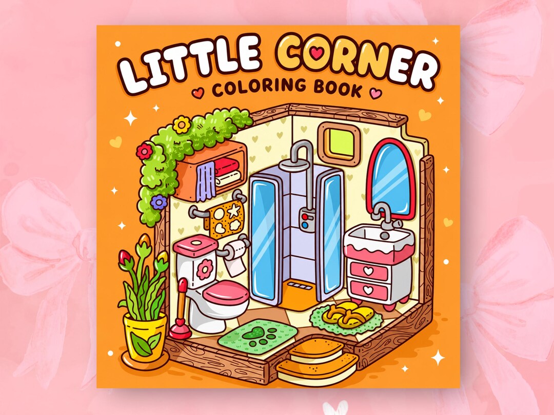 Little Corner Coloring Book Cozy Corner Coloring Pages Cute Aesthetic ...