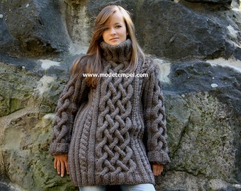 Mens thick sweater hand knitting FOR ORDER ONLY