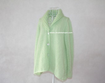 Cardigan jacket super kid mohair hand knitted FOR ORDER ONLY