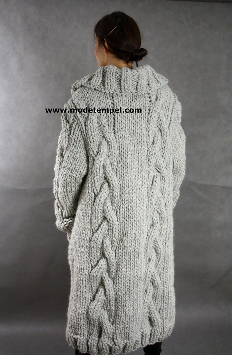 thick Cardigan hand knitting FOR ORDER ONLY image 4