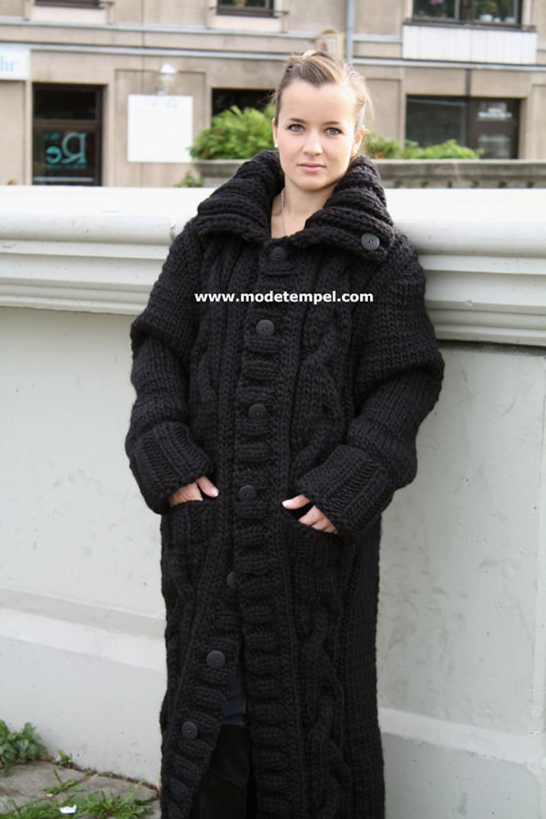 Thick Coat Hand Knit FOR ORDER ONLY - Etsy