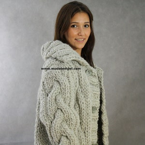 thick Cardigan hand knitting FOR ORDER ONLY image 5