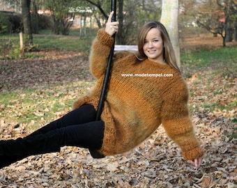 Sweater  super kid mohair hand knitted FOR ORDER ONLY