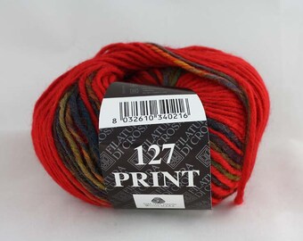 100% Wool Print 127 Filatura di Crosa 50 g basic price 76,20 euro/1kg