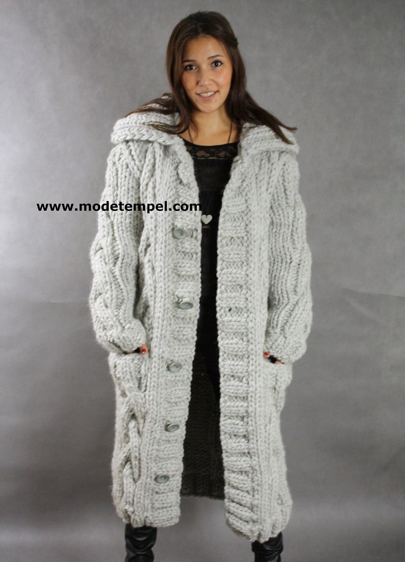 thick Cardigan hand knitting FOR ORDER ONLY image 1