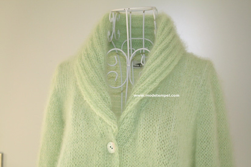 Cardigan Jacket Super Kid Mohair Hand Knitted FOR ORDER ONLY Cardigan Jacket Super Kid Mohair Hand Knitted FOR ORDER ONLY
