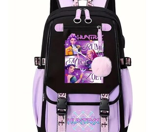 Sac à Dos Scolaire Kpop Demons Hunters - Grande Capacité, Motif Rumi/Mira/Zoey, Pour Fans - 7