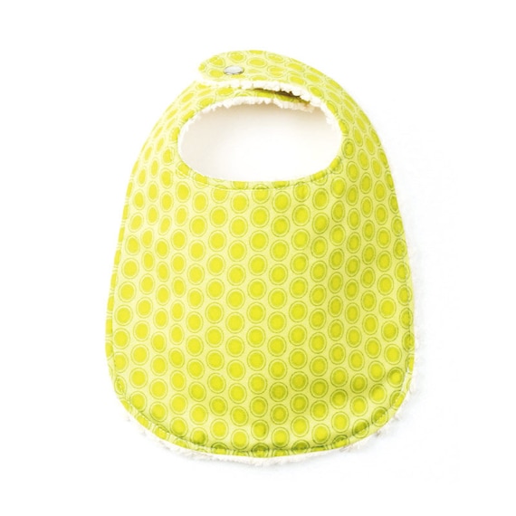 Lime Dot Extra Absorbent Phoebe Bib