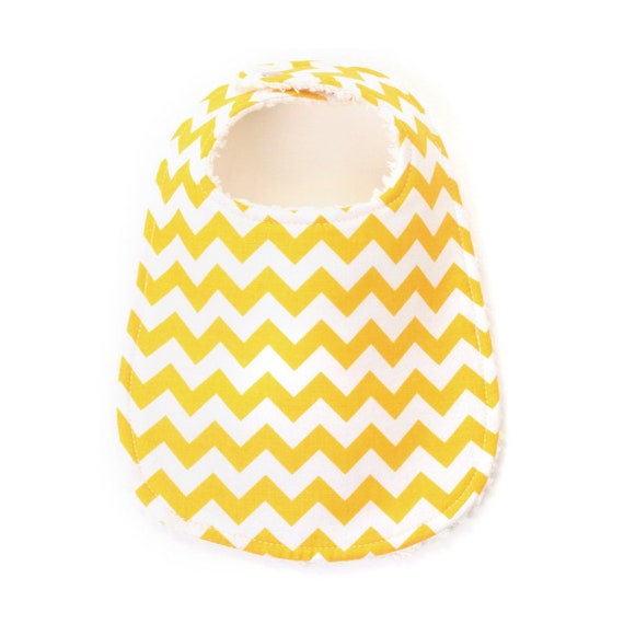 Yellow Chevron Extra Absorbent Phoebe Bib