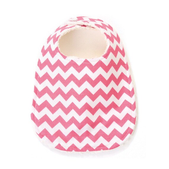 Hot Pink Chevron Phoebe Bib