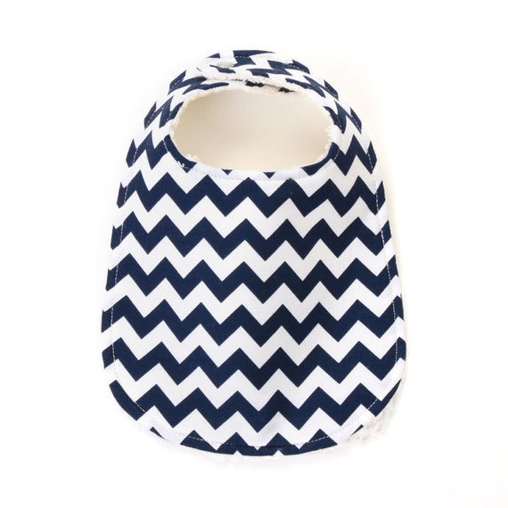 Navy Chevron Extra Absorbent Phoebe Bib