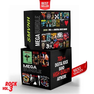700++ Rock Band Bundle Design Vol.3 For DTF Sublimation And Your Own POD | All Popular Band and High Quality Image | Best Quality