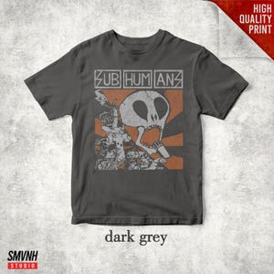Subhumans Band UK Anarcho Punk Vintage-skjorta