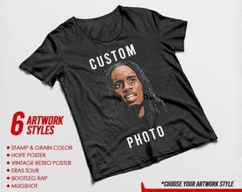 Custom T Shirt Design Service in Easy Way, 5 Artwork Styles Non Physical Item