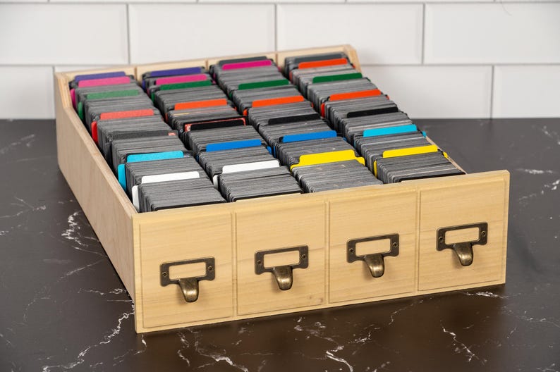 TCG Card Storage; 3 Drawer Card Collection Storage, Kallax insert for MTG, Pokémon, Baseball cards, Magic the Gathering image 7