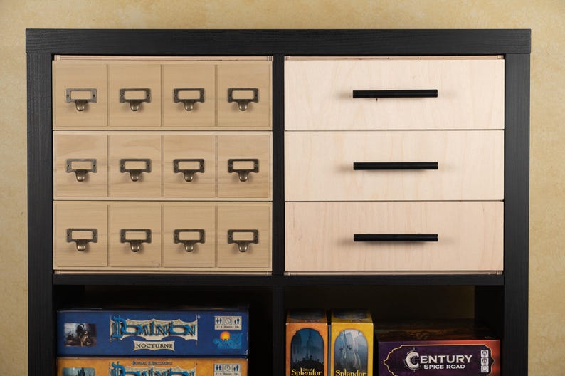 TCG Card Storage; 3 Drawer Card Collection Storage, Kallax insert for MTG, Pokémon, Baseball cards, Magic the Gathering image 4