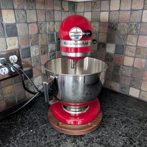 KitchenAid Wooden appliance slider board, Appliance tray, KitchenAid Mixer Slider, Personalization available