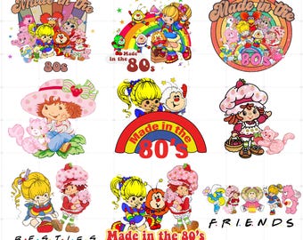 Cartoon Bundle Png, Cartoon Png, Cartoon Friends Png, Made In 80&#39;s Png, Cartoon 80s Png
